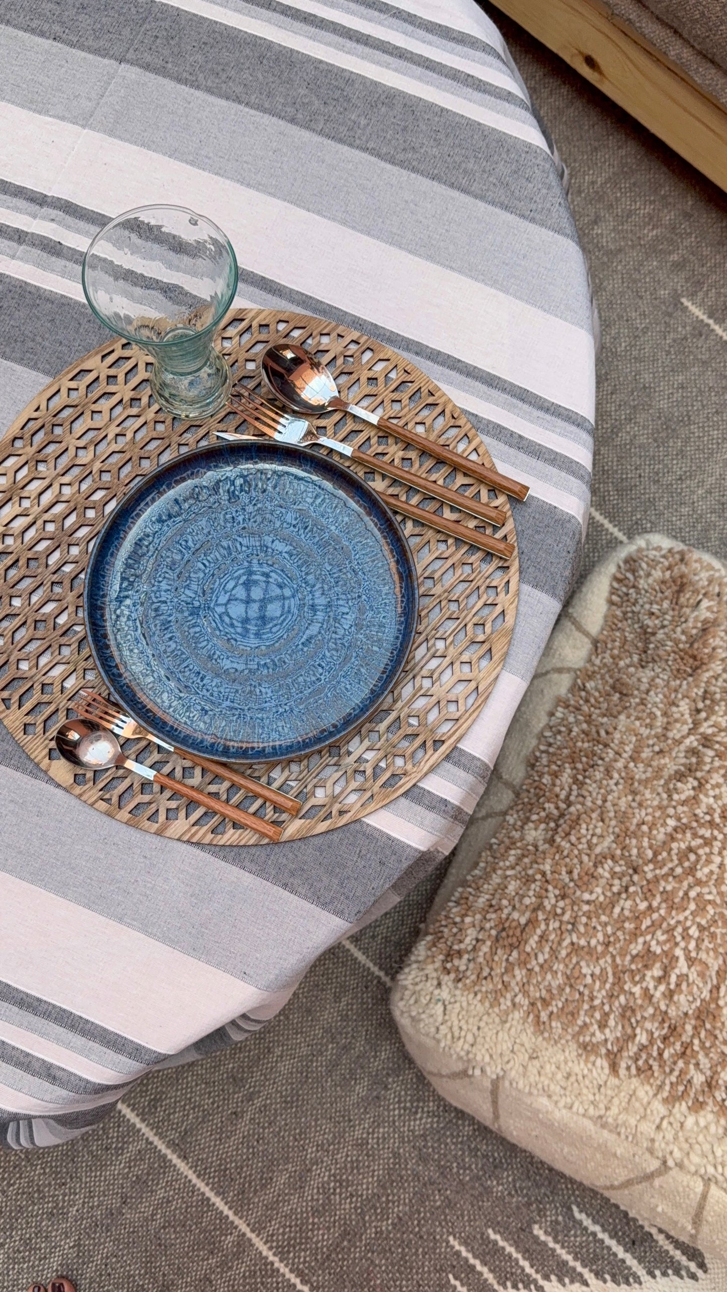 Fouta colorée grise XXL