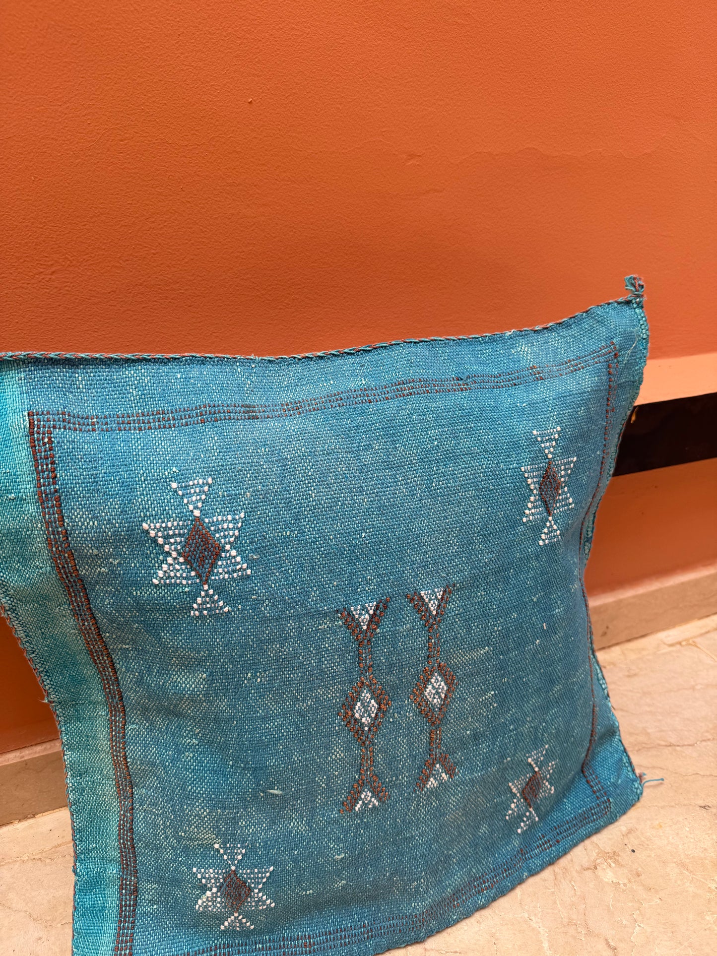 Housse de coussin en soie végétale