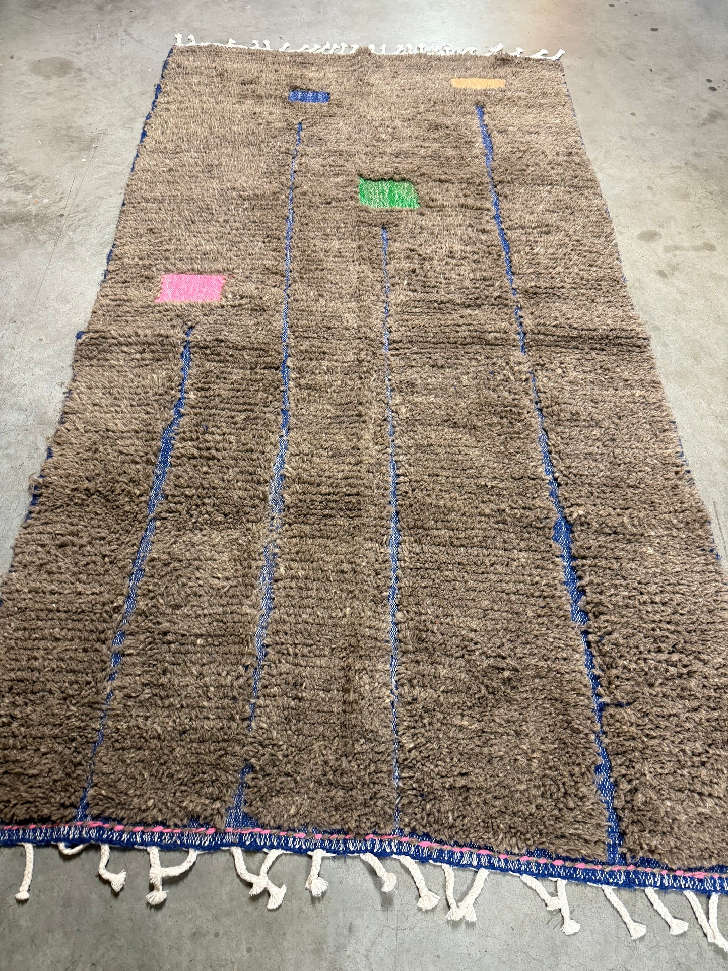 Tapis Berbère Béni Ouarain Gris foncé