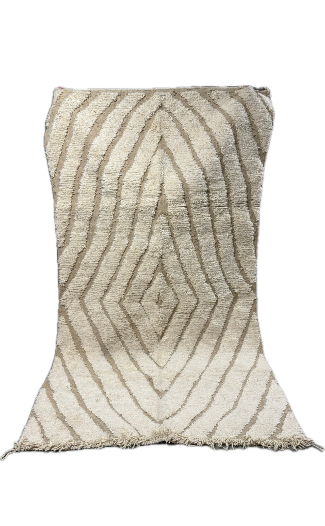 Tapis Berbère Béni Ouarain Écru