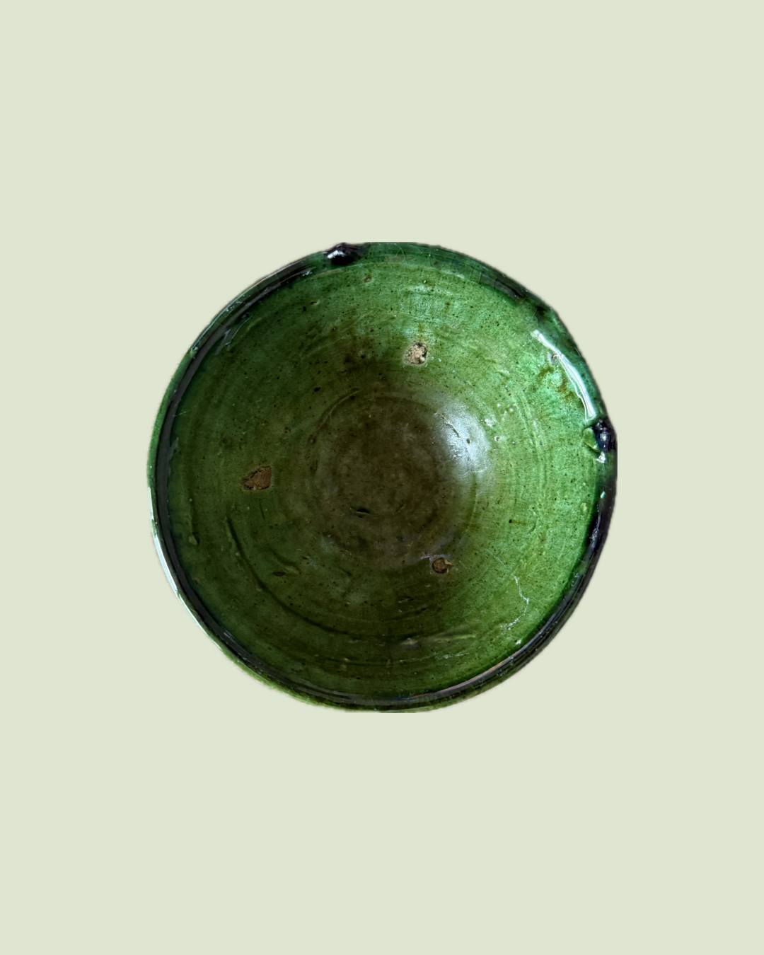 Bols émaillés vert tamegroute 15cm