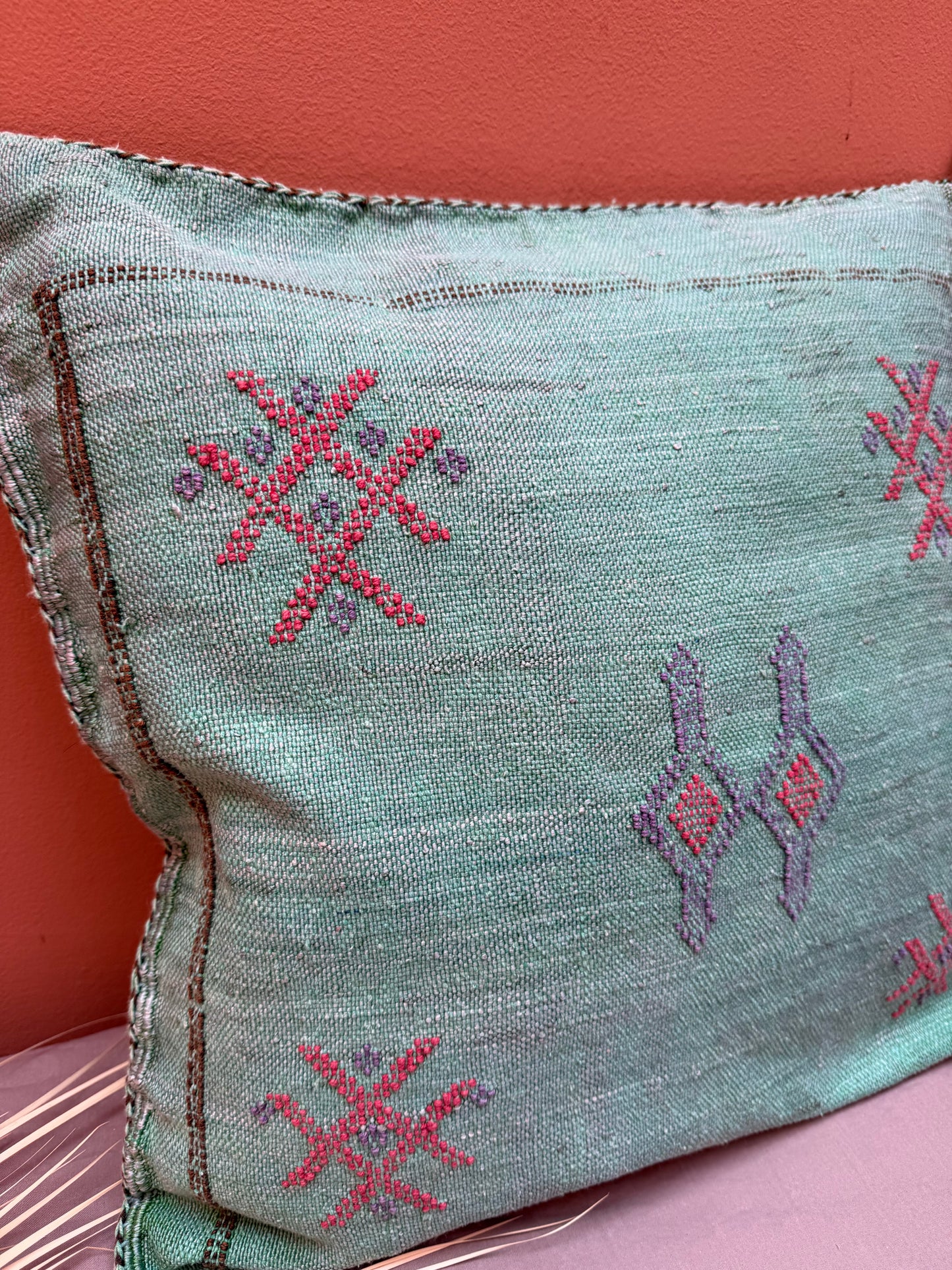 Housse de coussin en soie végétale