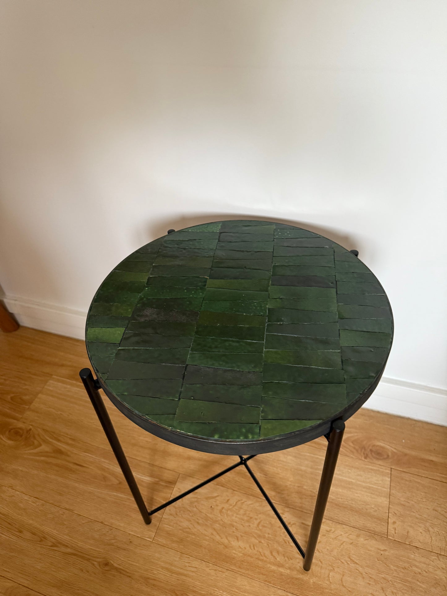 Table d’appoint en Zellige vert