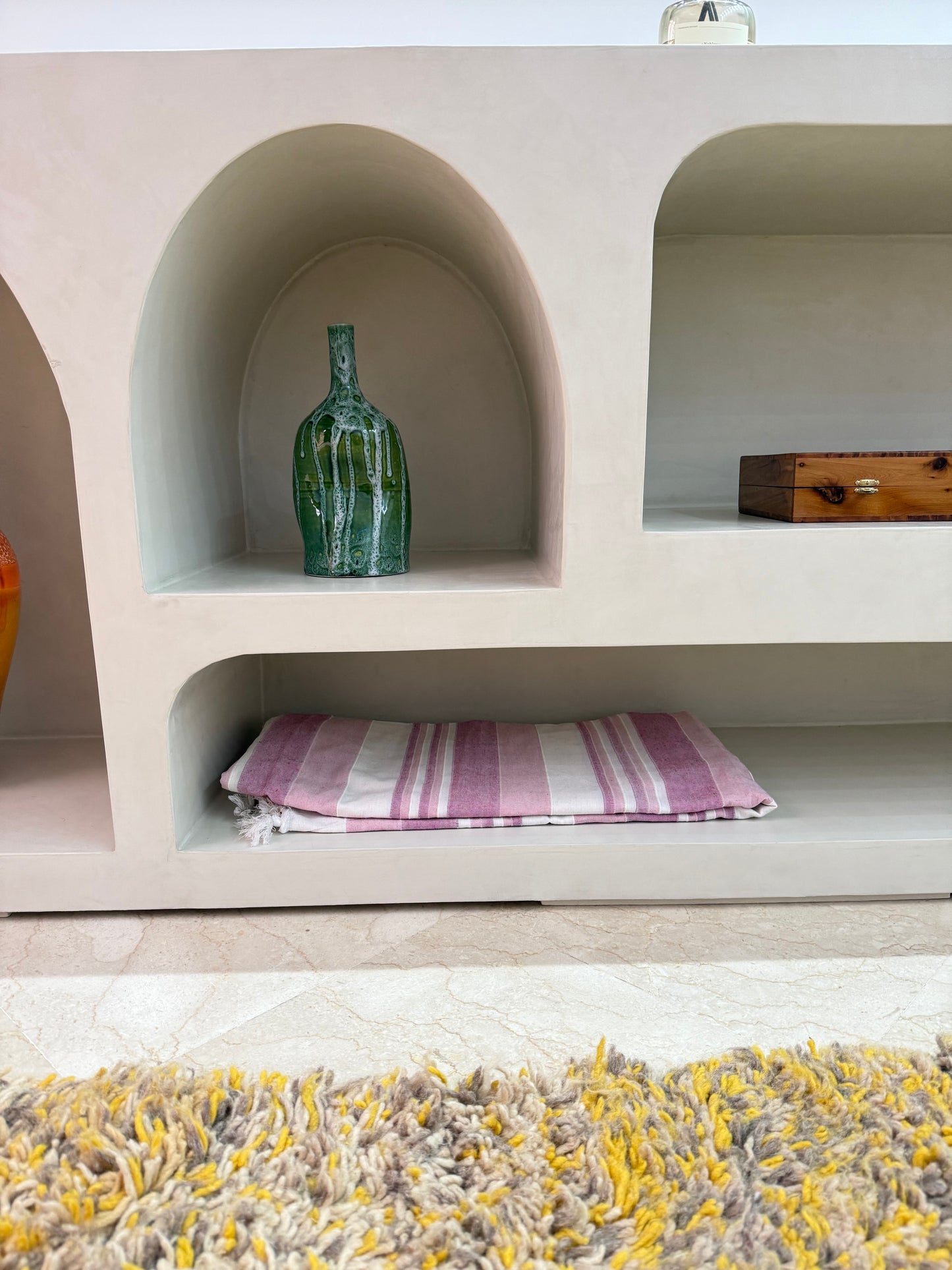 Fouta colorée rose XXL