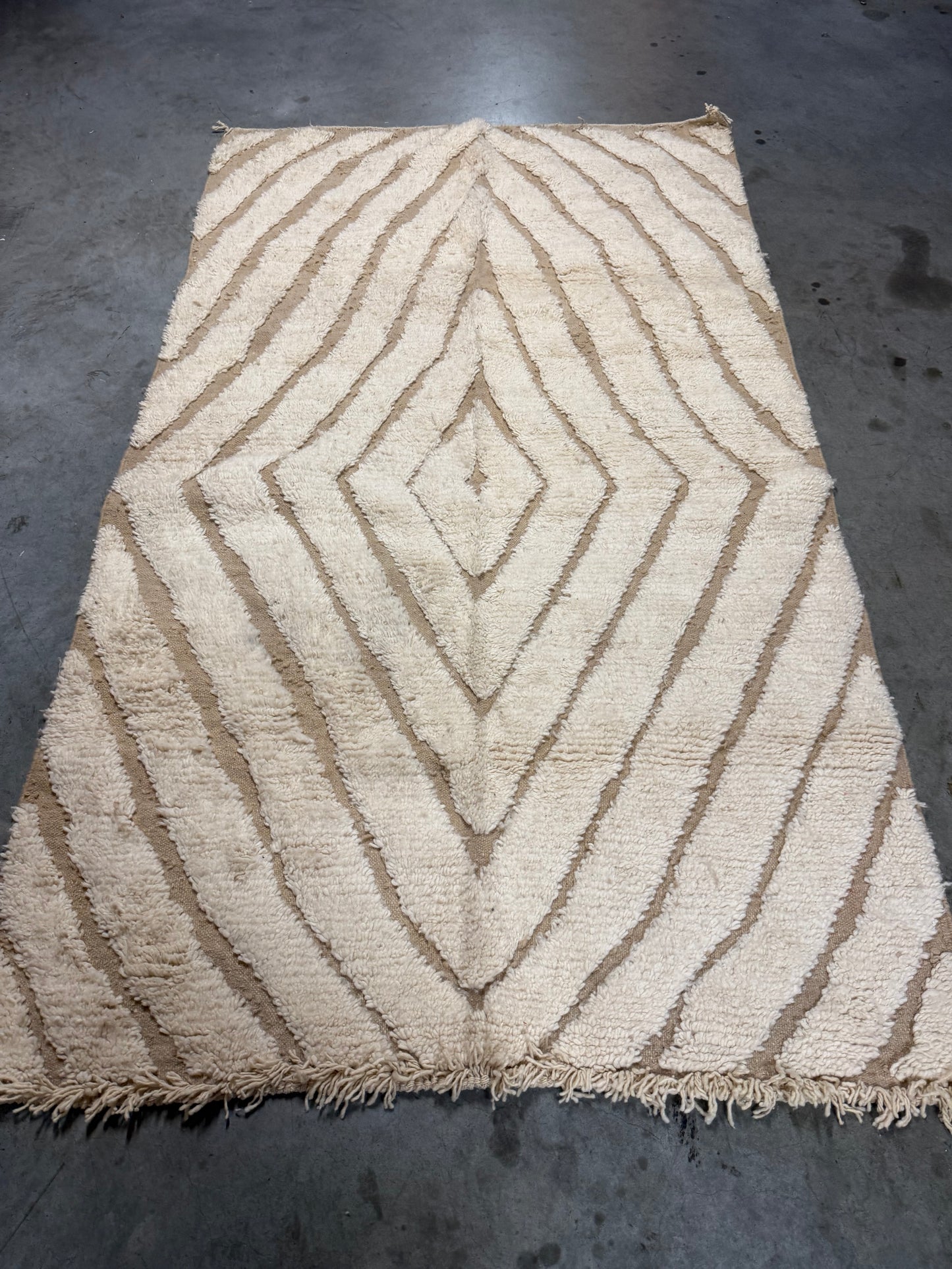 Tapis Berbère Béni Ouarain Écru