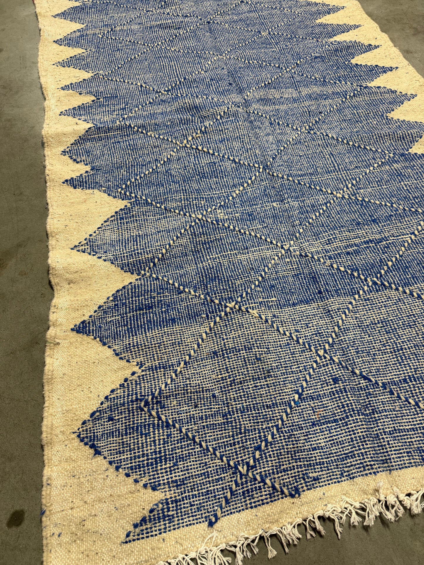Tapis Zanafi bleu jean