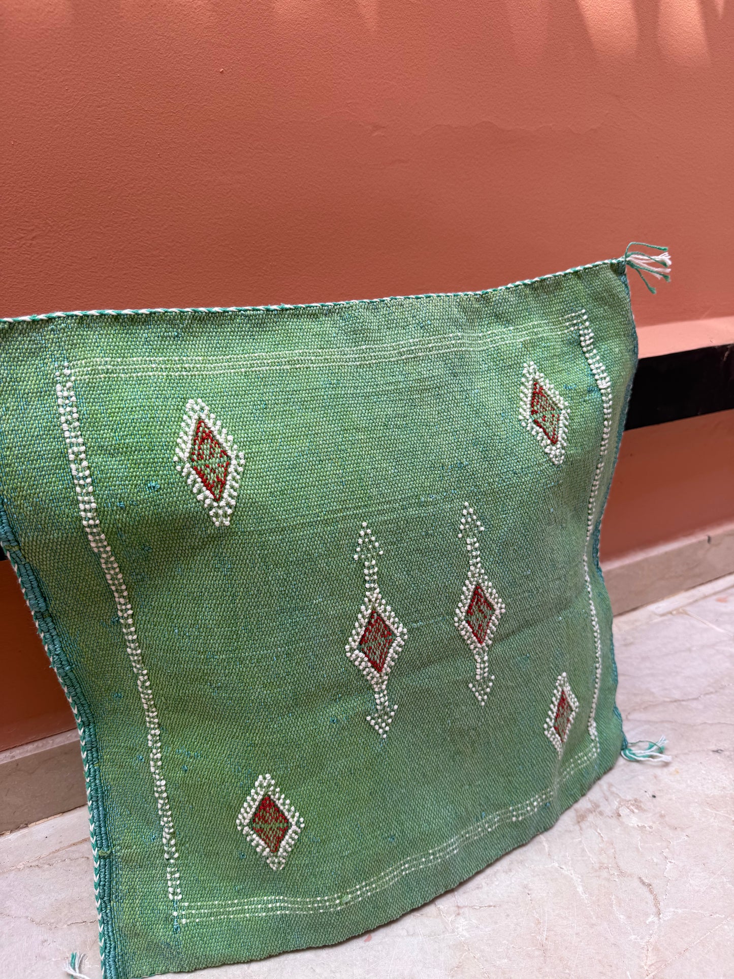 Housse de coussin en soie végétale