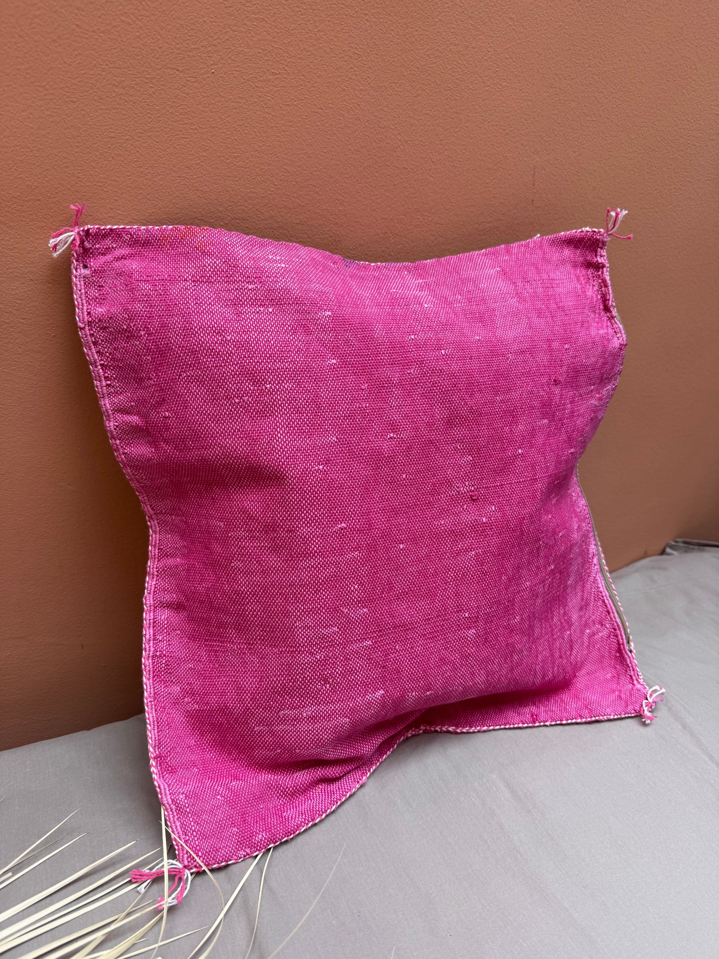 Housse de coussin en soie végétale