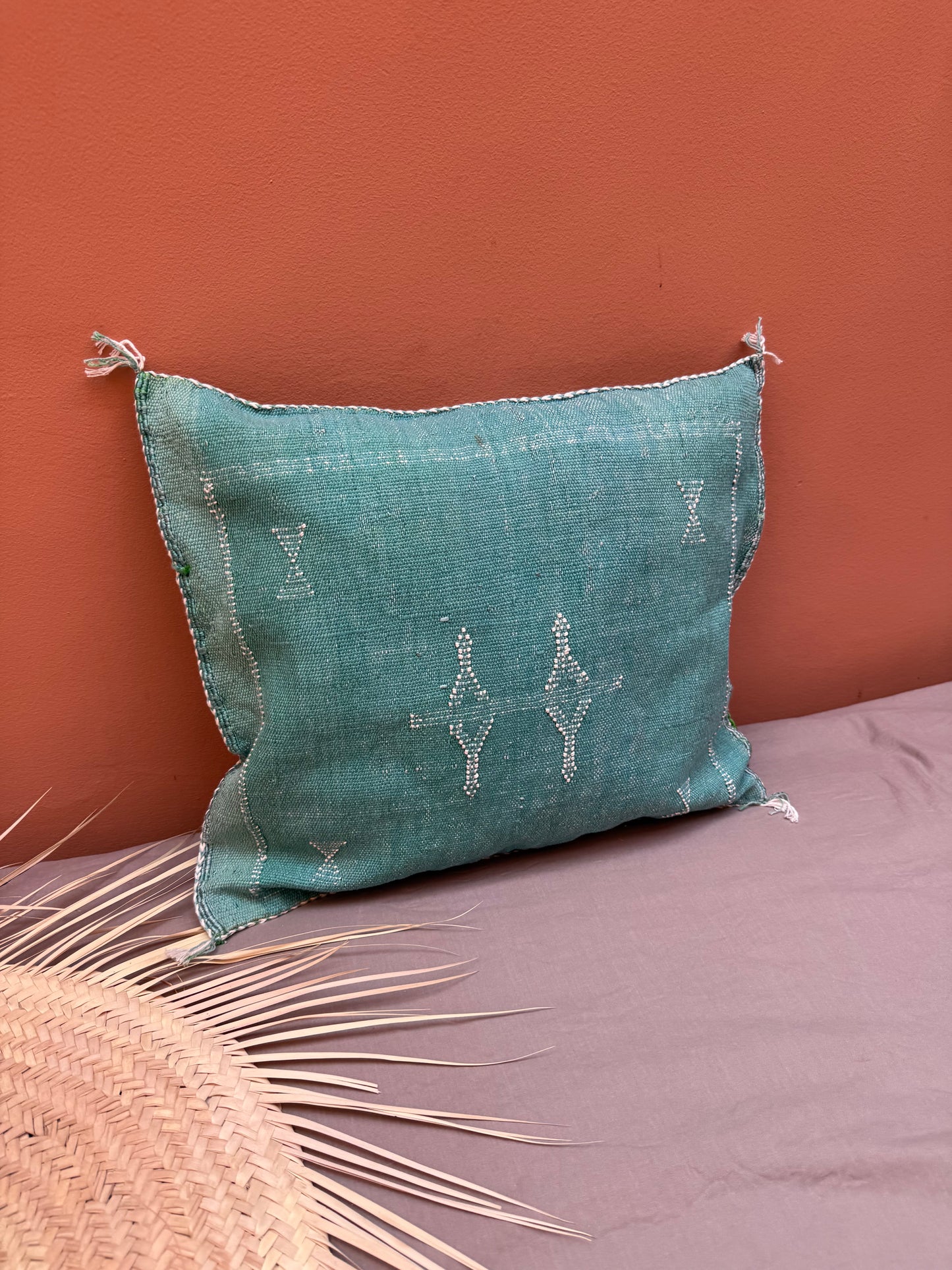 Housse de coussin en soie végétale