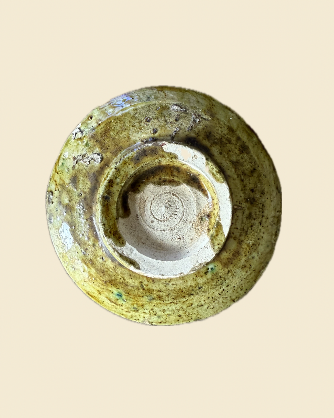 Assiettes émaillées tamegroute ocre 20cm