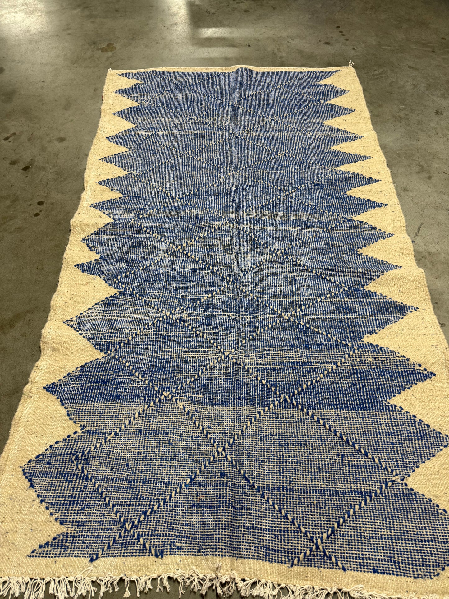 Tapis Zanafi bleu jean