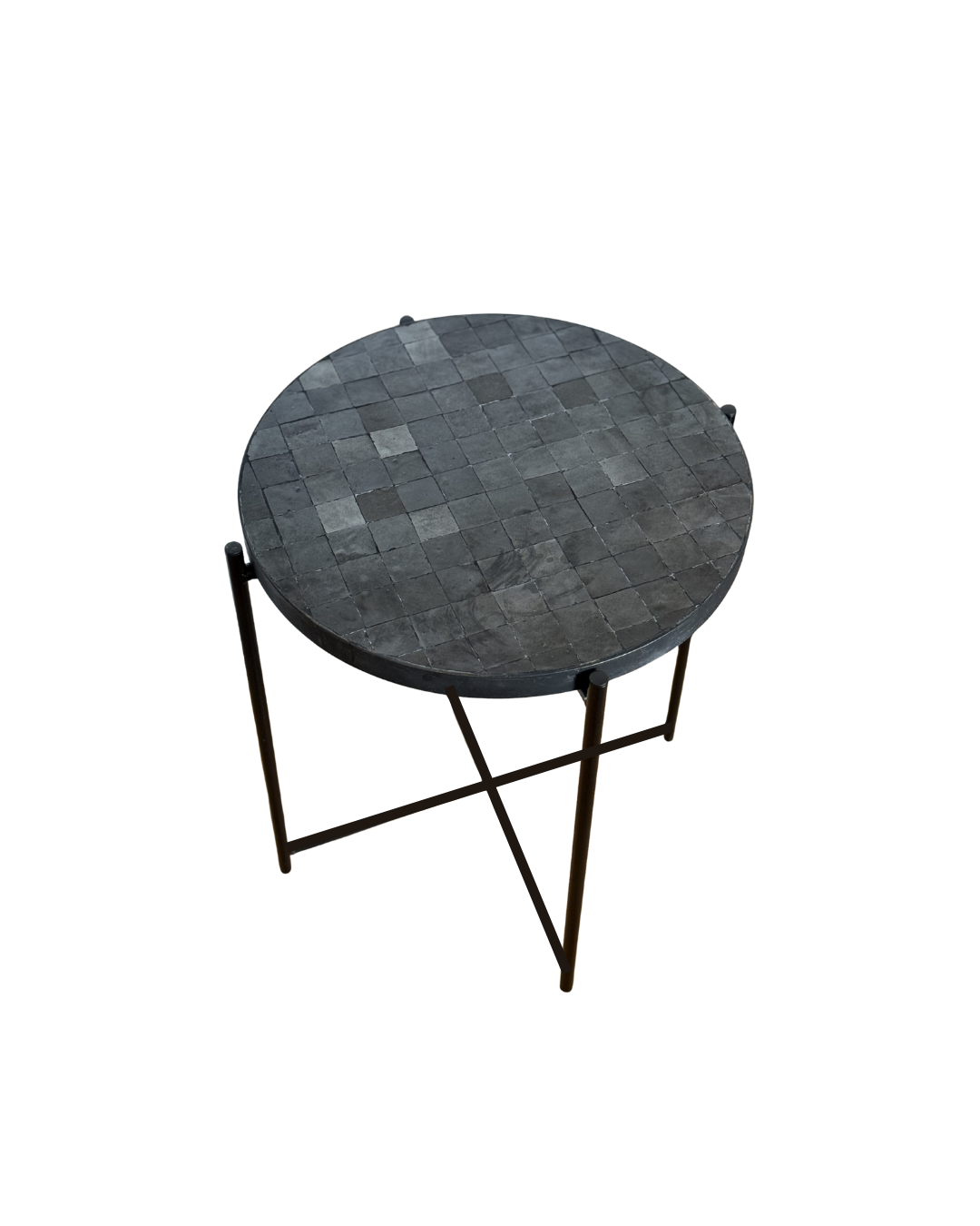 Table d'appoint en Zellige noir