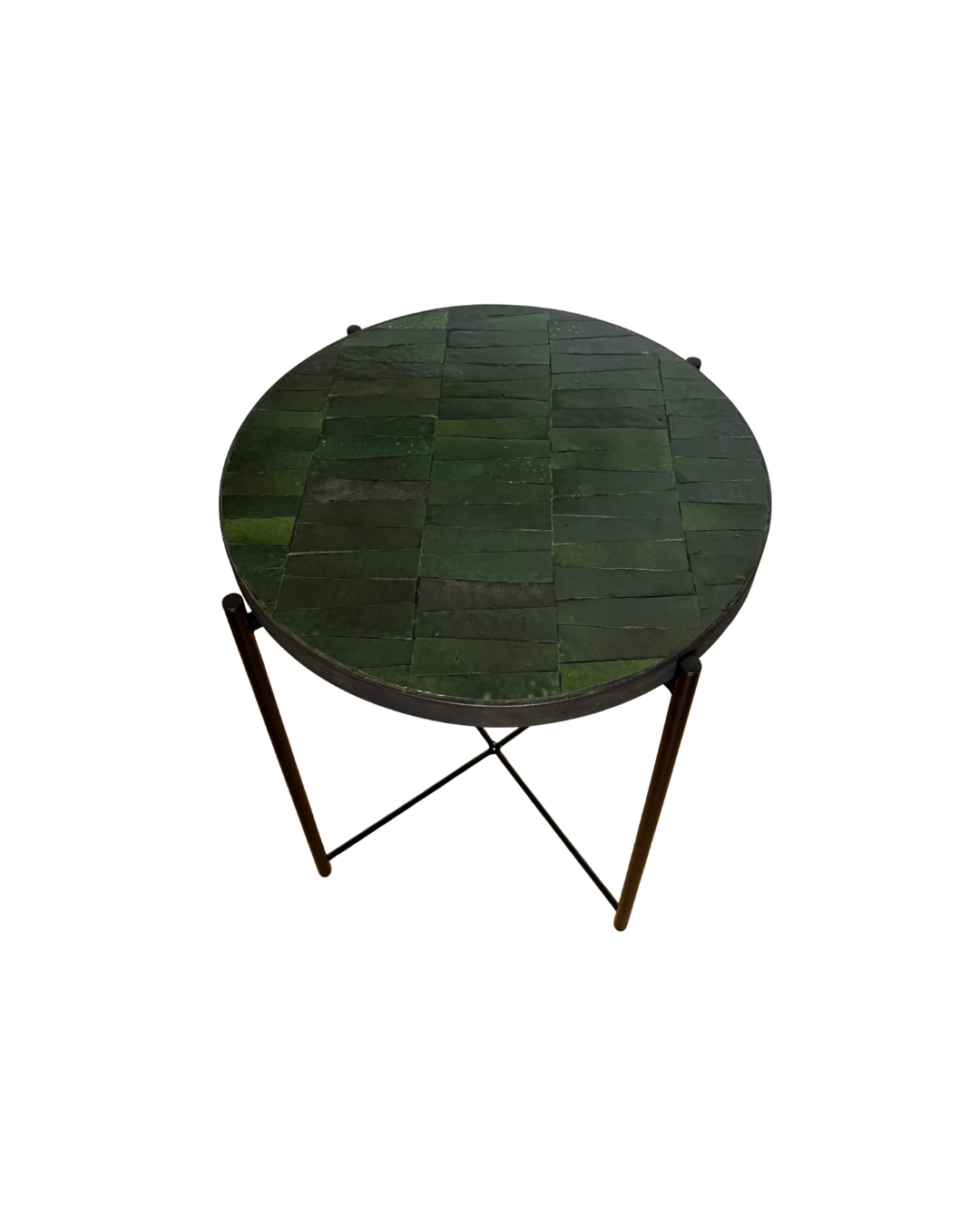 Table d’appoint en Zellige vert