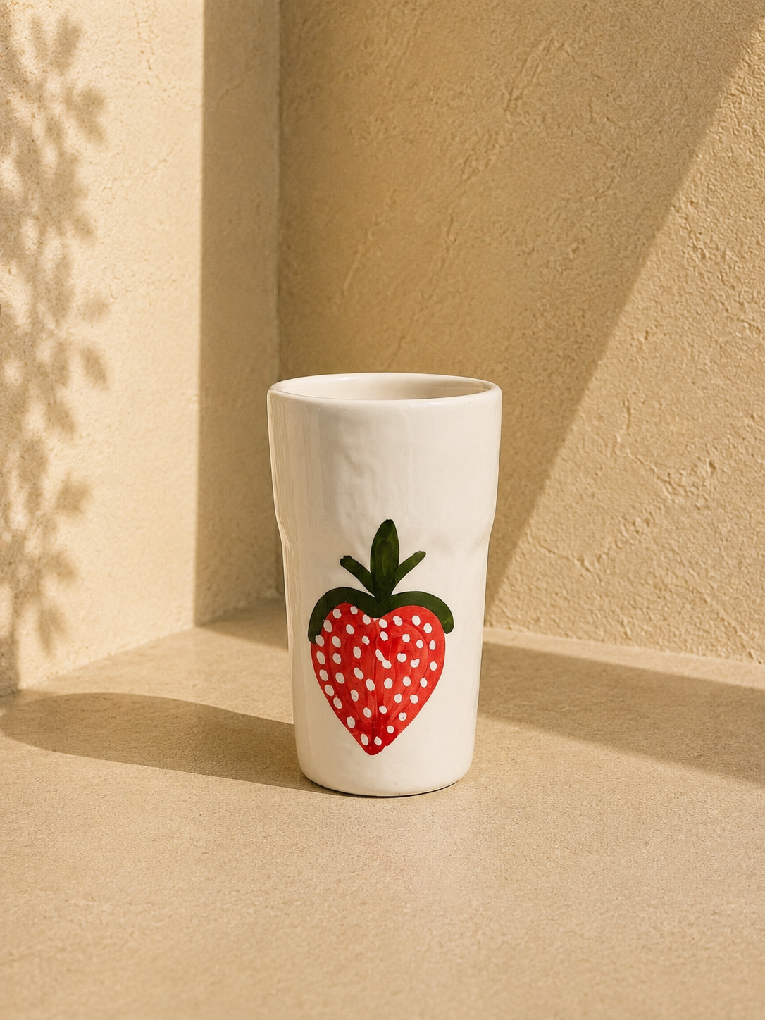 Verre en céramique - fraise