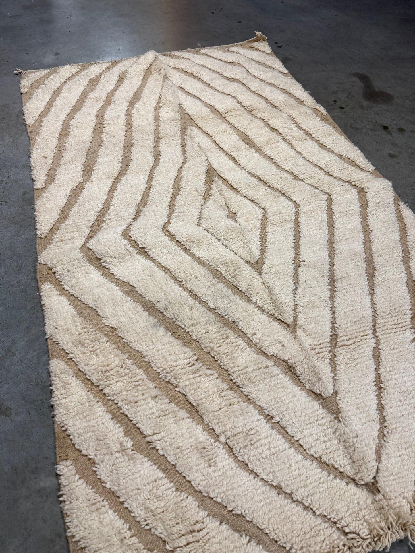 Tapis Berbère Béni Ouarain Écru