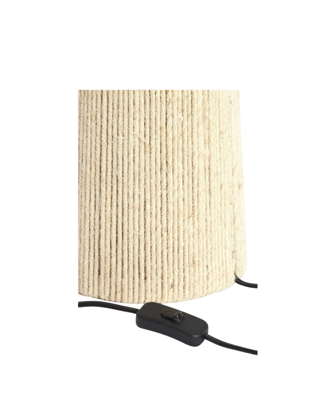 Lampe à poser en jute