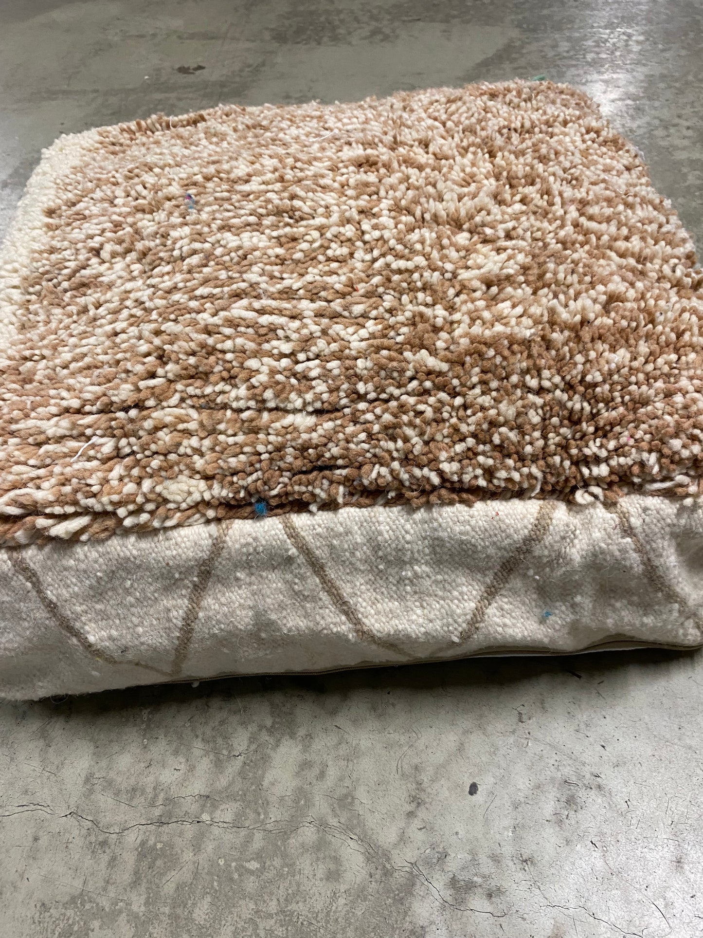 Pouf Béni Ouarain brun