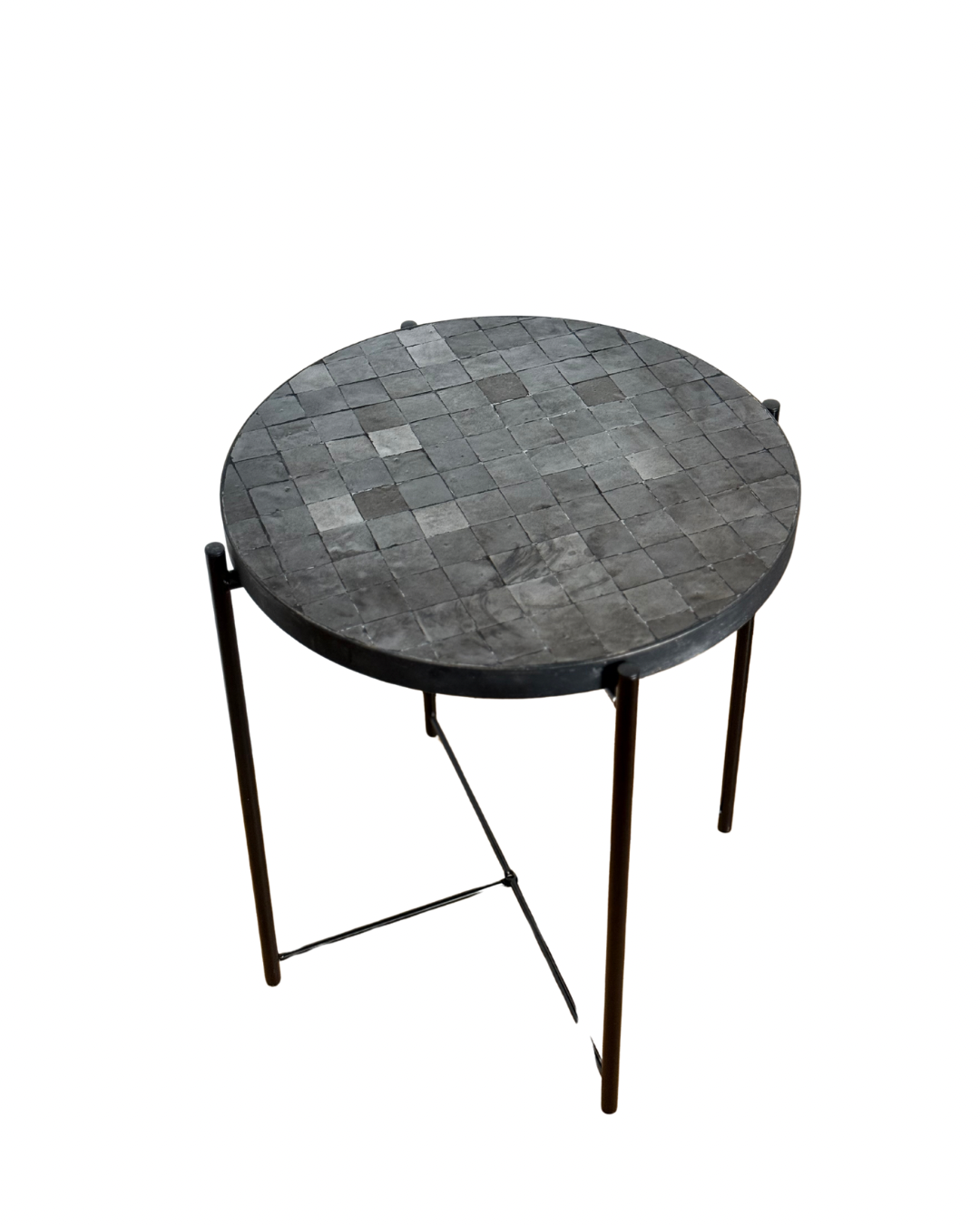 Table d'appoint en Zellige noir