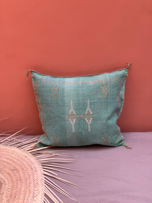 Housse de coussin en soie végétale