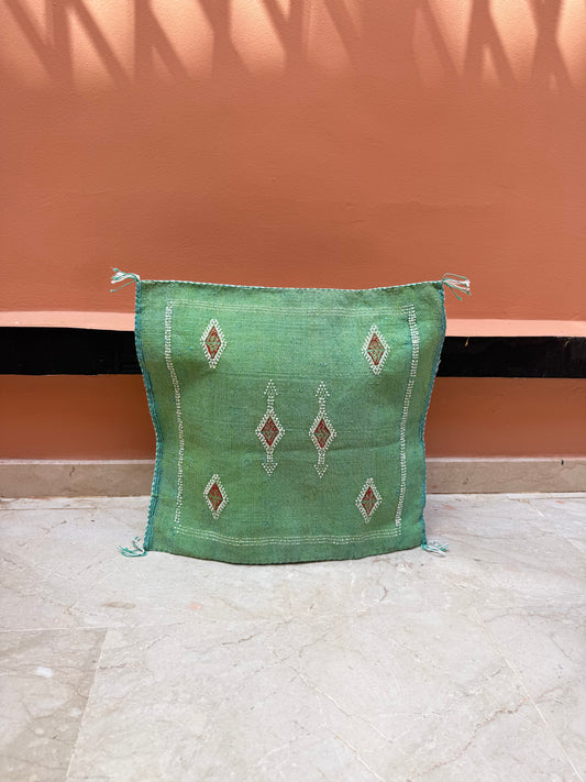 Housse de coussin en soie végétale