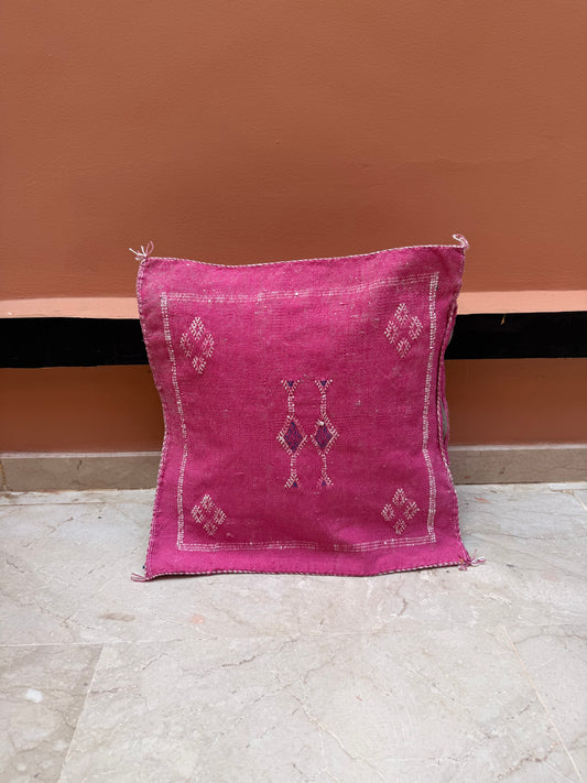 Housse de coussin en soie végétale