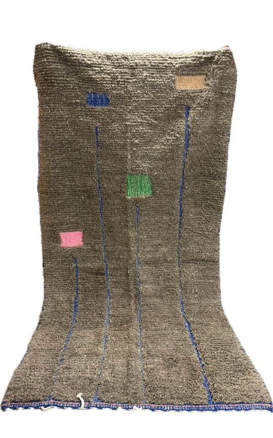 Béni Ourain Berber Rug Dark gray