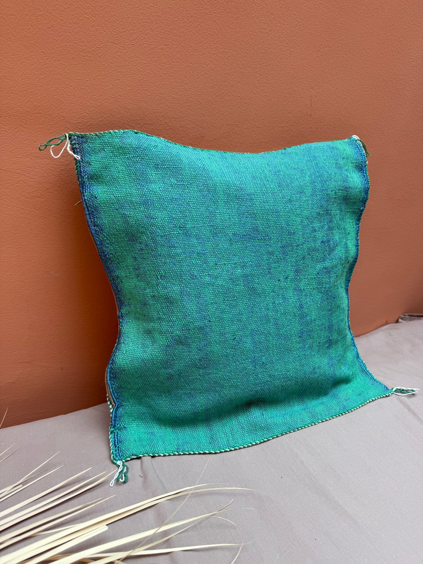 Housse de coussin en soie végétale