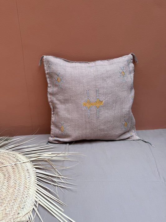 Housse de coussin en soie végétale