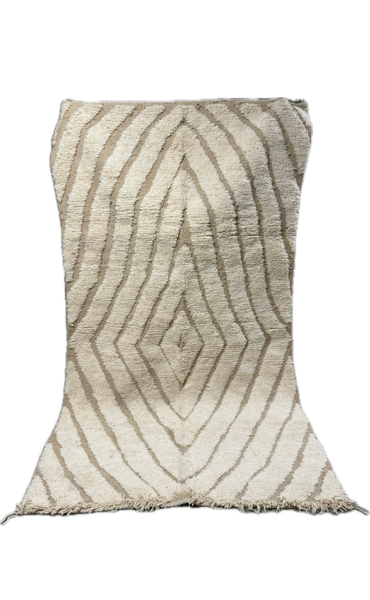 Tapis Berbère Béni Ouarain Écru