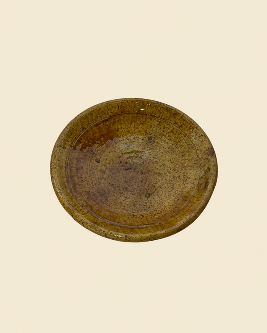 Assiettes émaillées tamegroute ocre 20cm