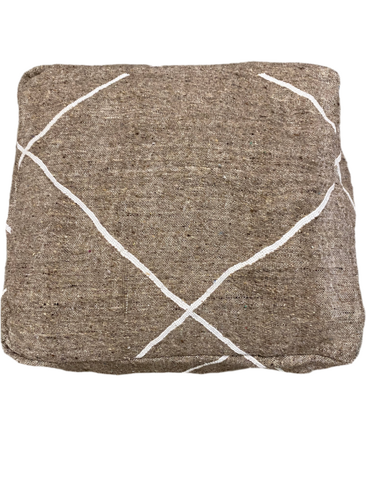 Pouf Kilim Brun