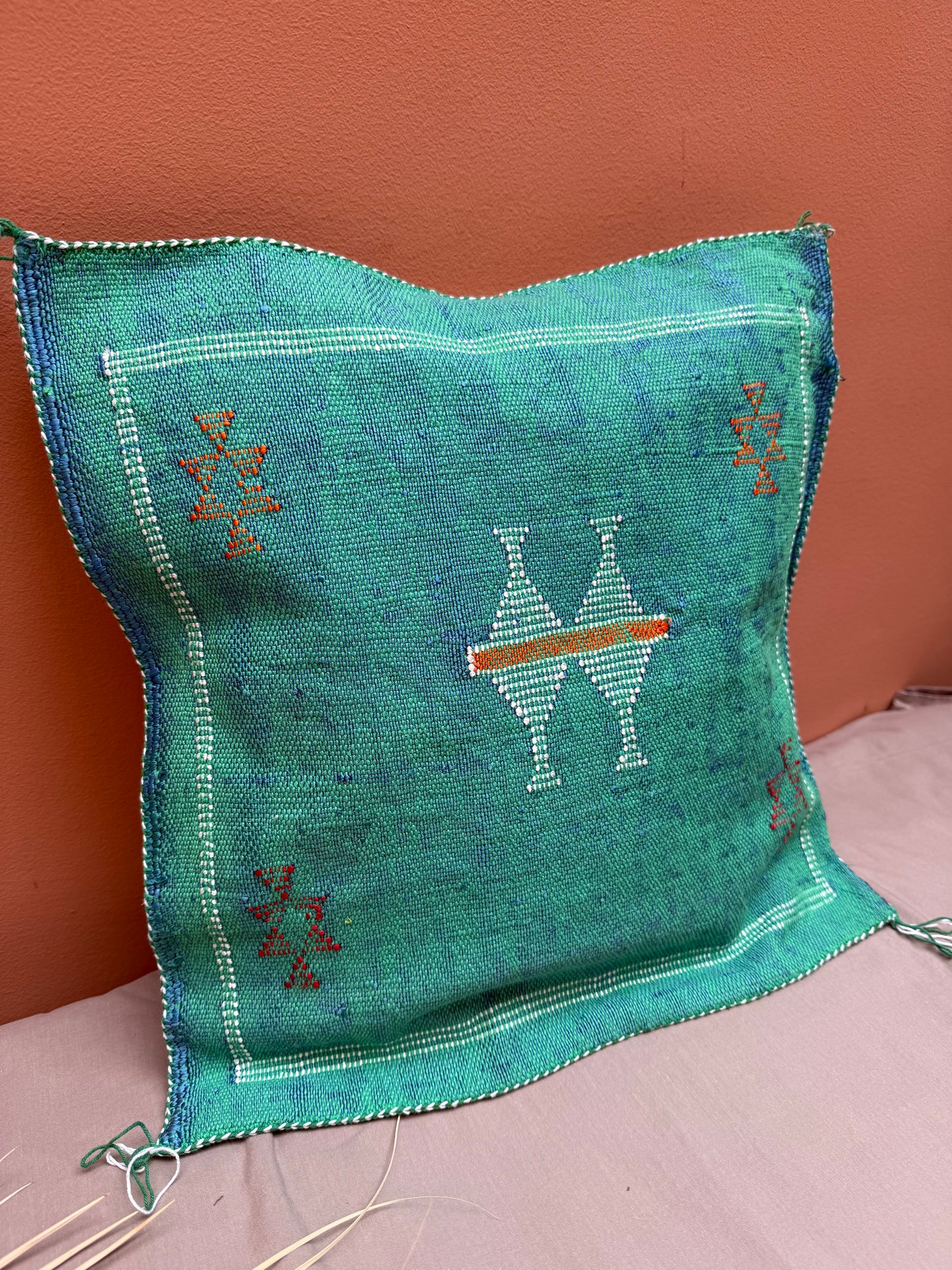Housse de coussin en soie végétale