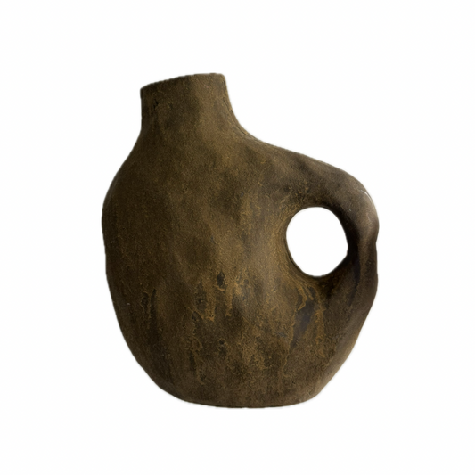 Vase design finitions effet terre cuite