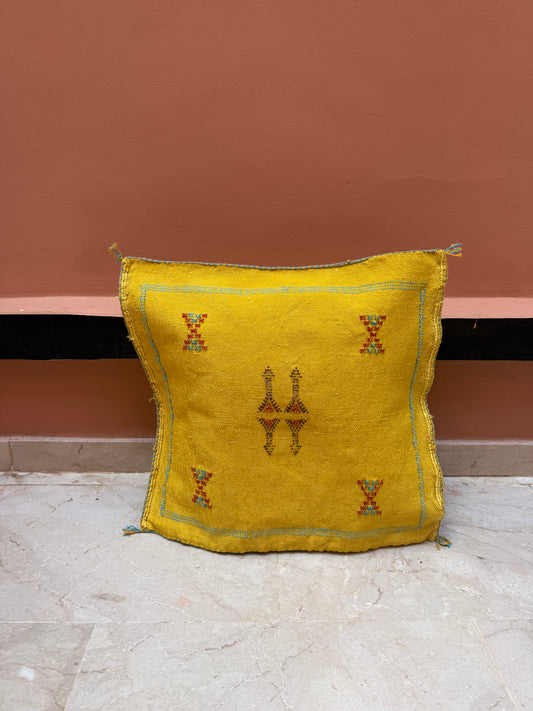 Housse de coussin en soie végétale