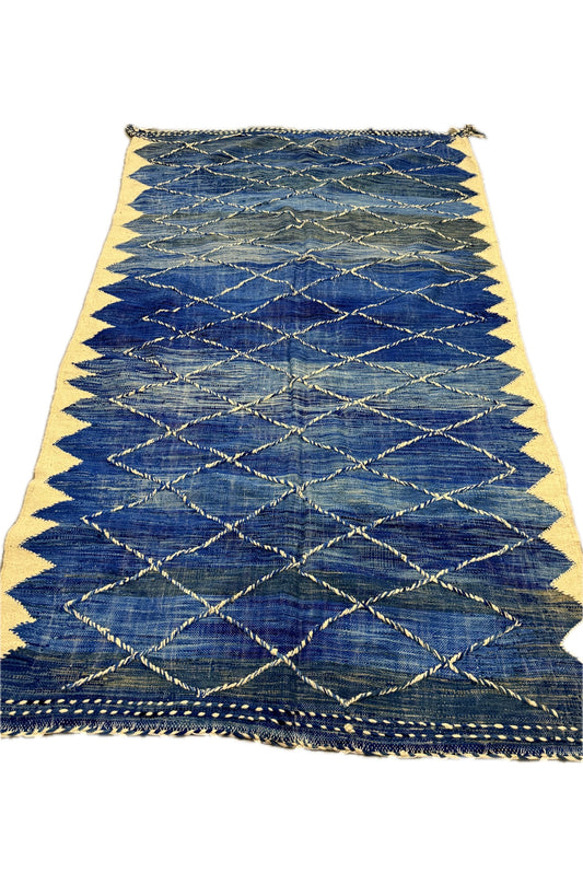 Tapis Zanafi nuances de bleu