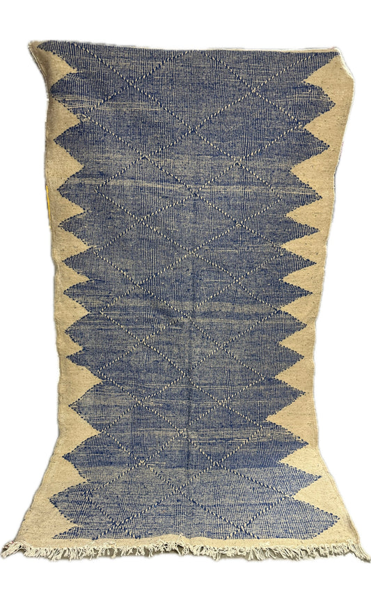 Tapis Zanafi bleu jean