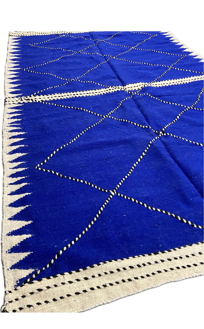 Tapis Zanafi Bleu Majorelle