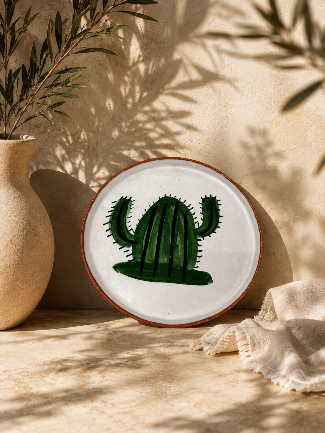 Assiettes en céramique - Cactus