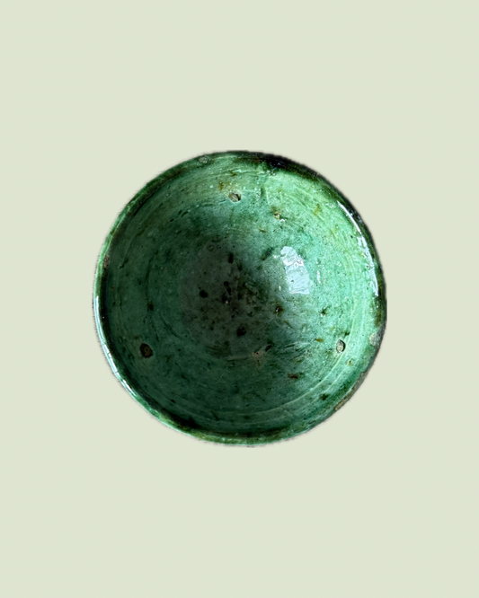 Bols semi émaillés vert tamegroute 11cm