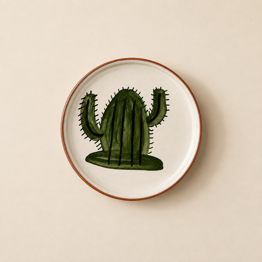 Assiettes en céramique - Cactus
