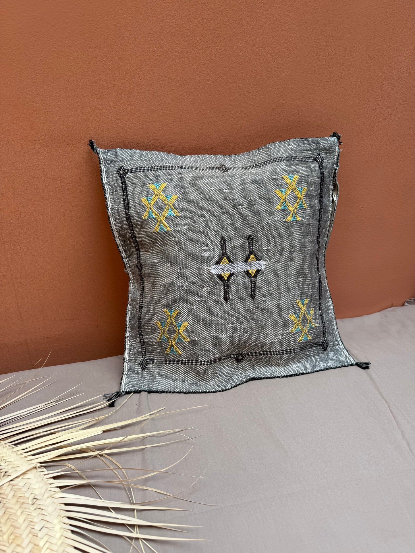 Housse de coussin en soie végétale