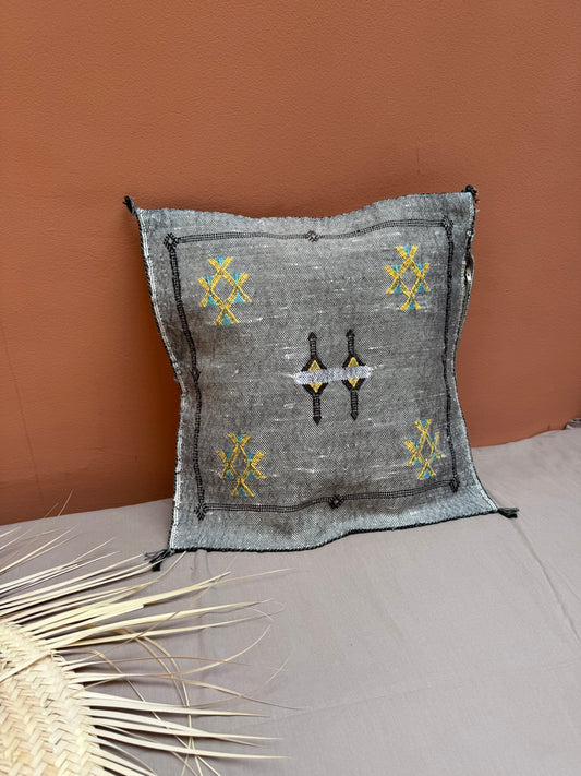 Housse de coussin en soie végétale