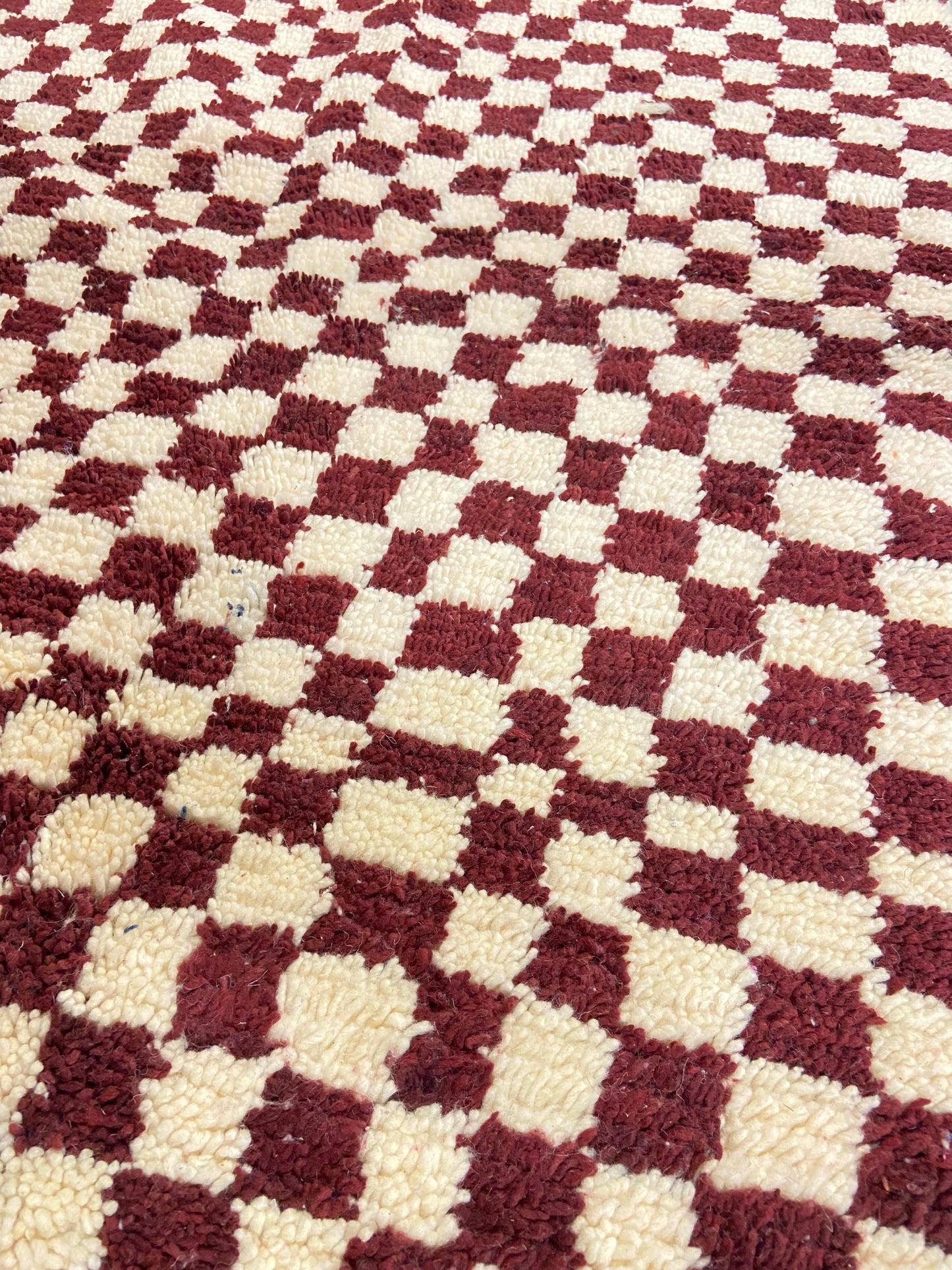 Tapis Berbère Béni Ouarain Bordeaux