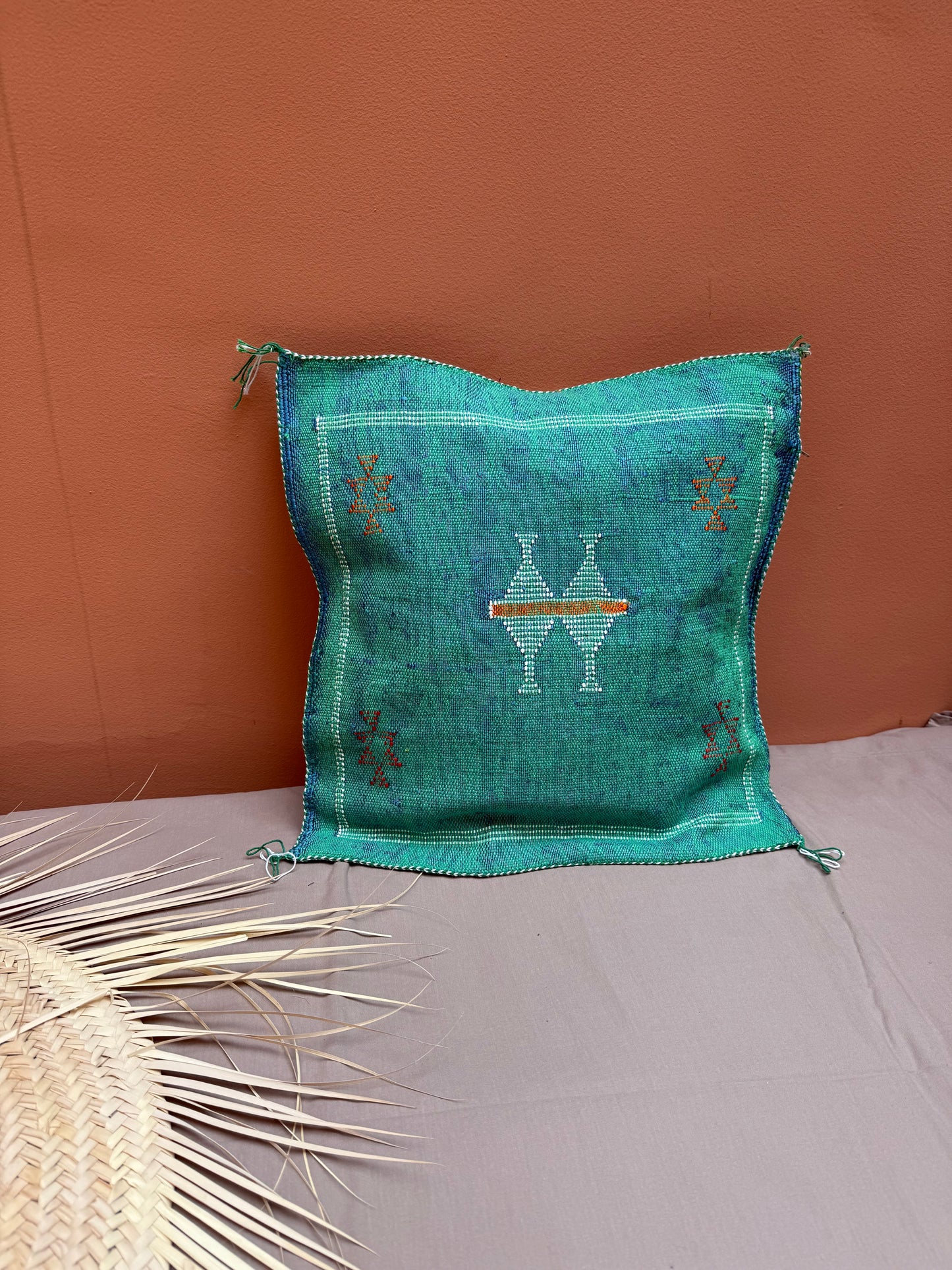 Housse de coussin en soie végétale