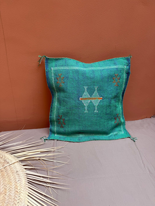 Housse de coussin en soie végétale