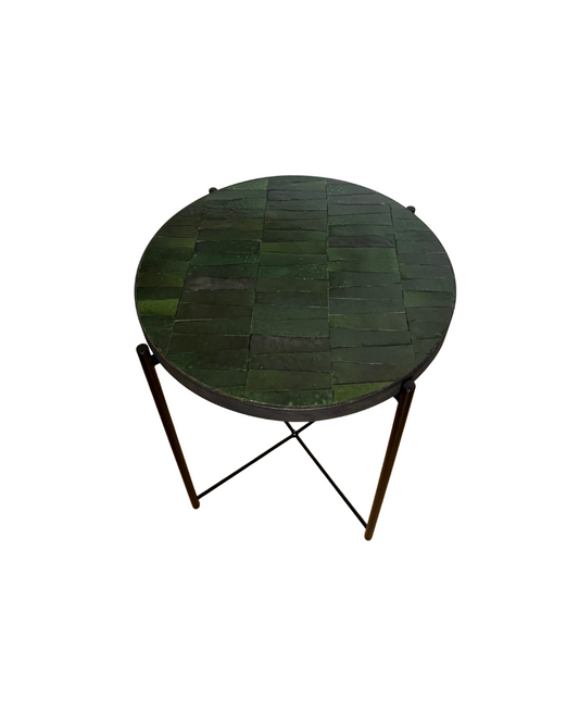 Table d’appoint en Zellige vert