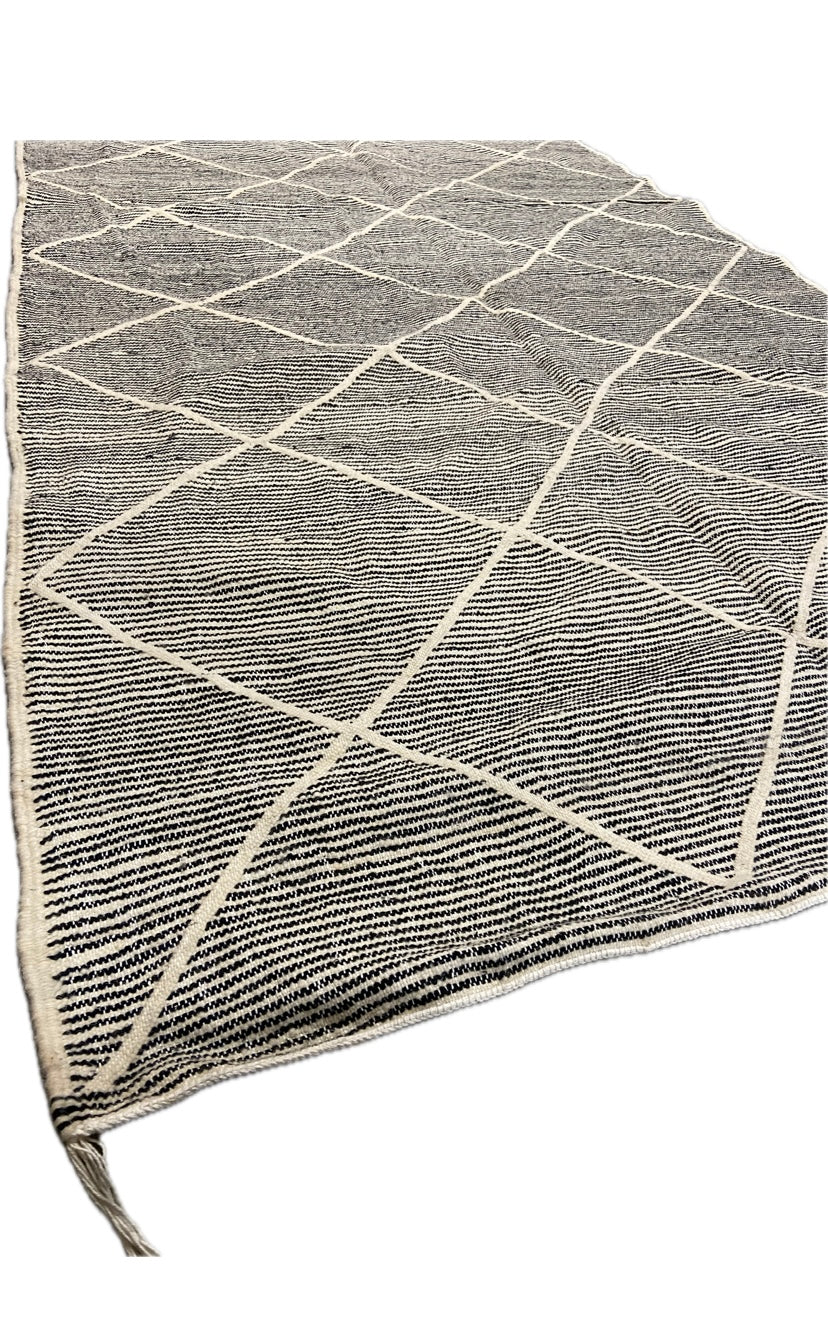 Tapis Zanafi Noir et Blanc