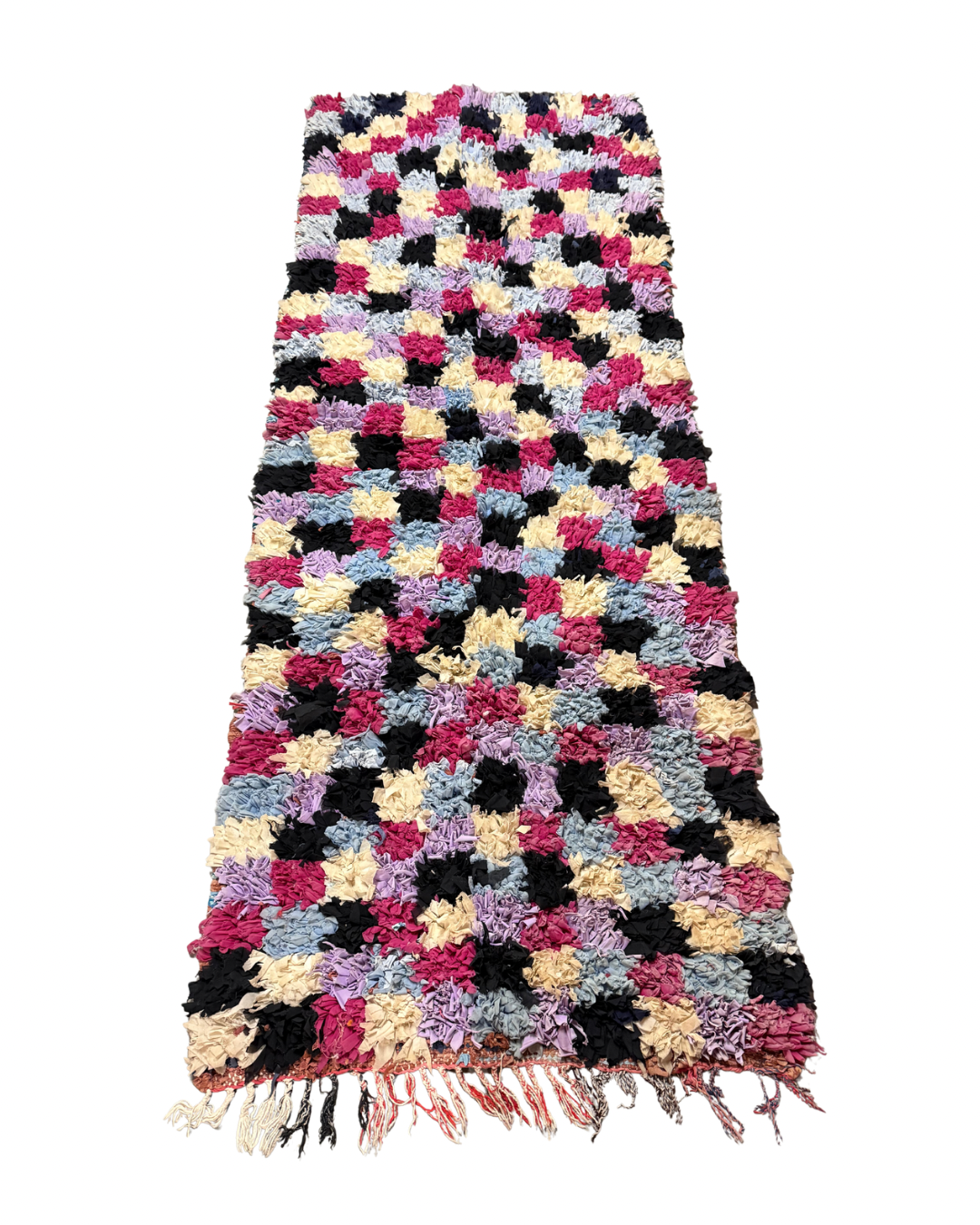 Tapis couloir Boucherouite Lilas