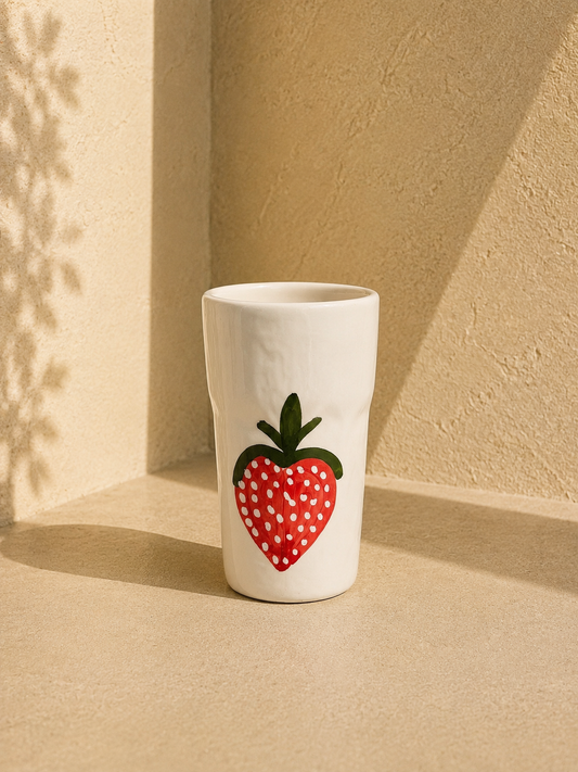 Verre en céramique - fraise