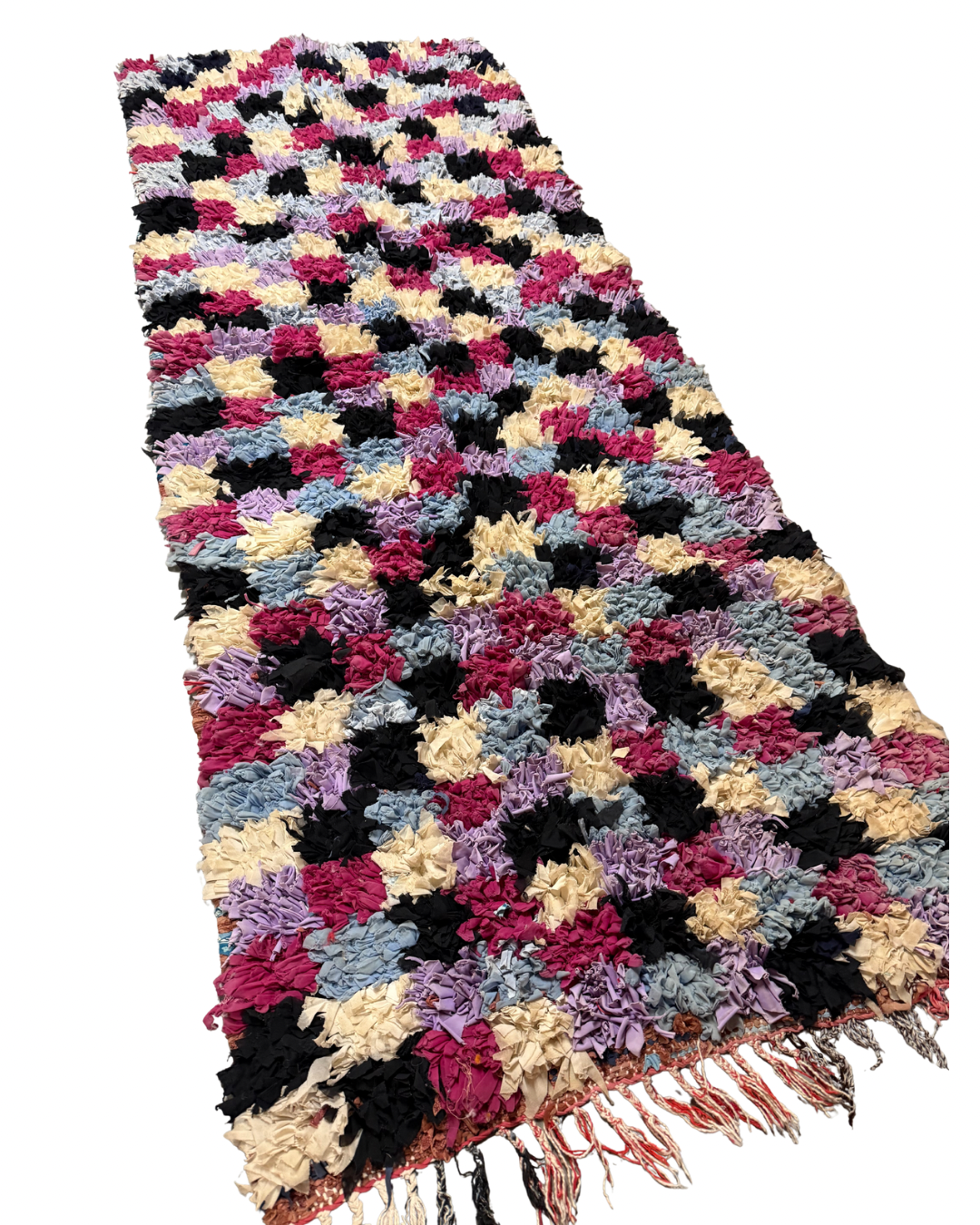 Tapis couloir Boucherouite Lilas